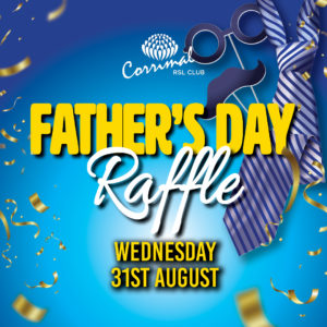 Father's day raffle at Corrimal RSL